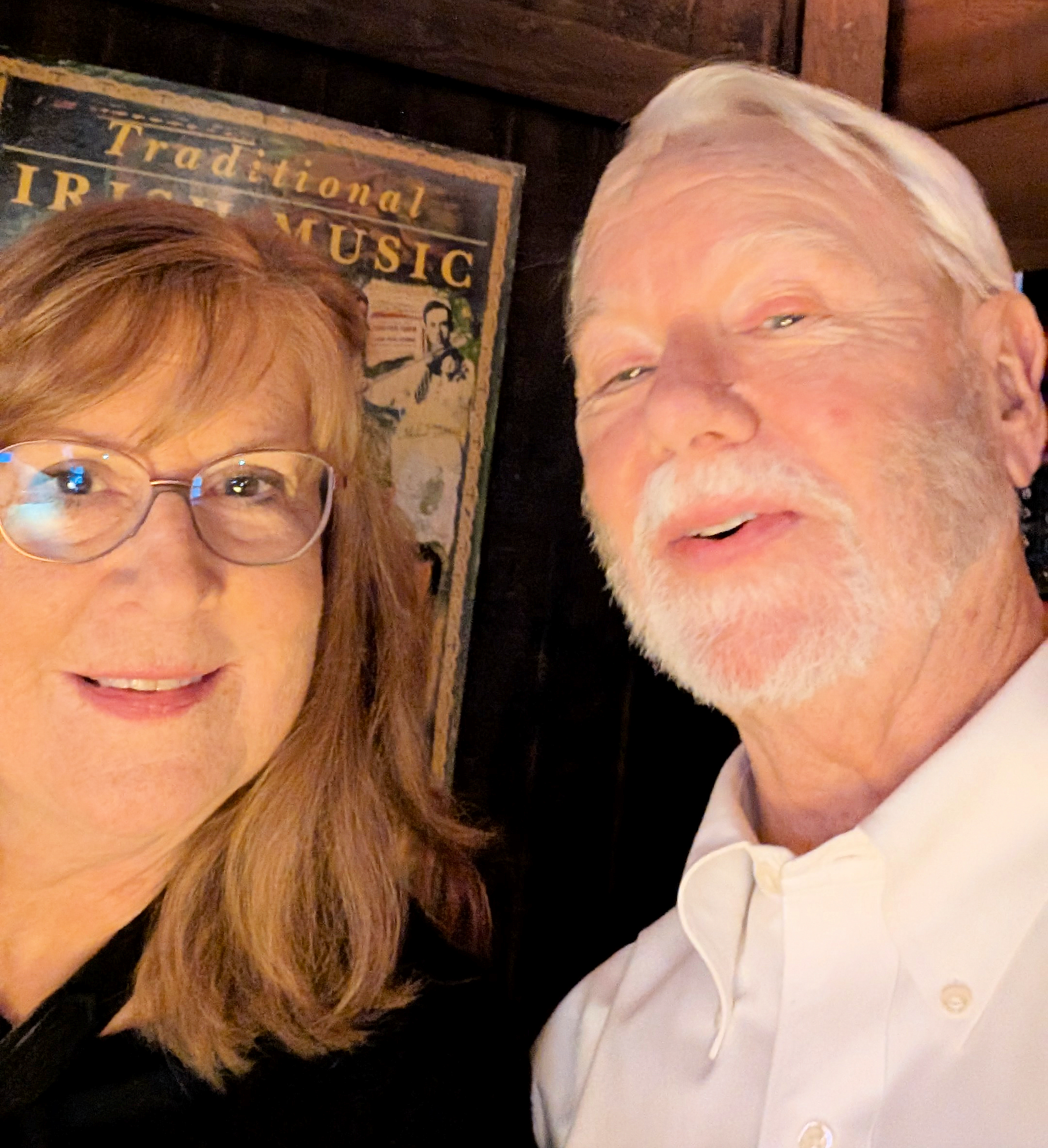 Liz and Russell at the Rare Old Times Pub